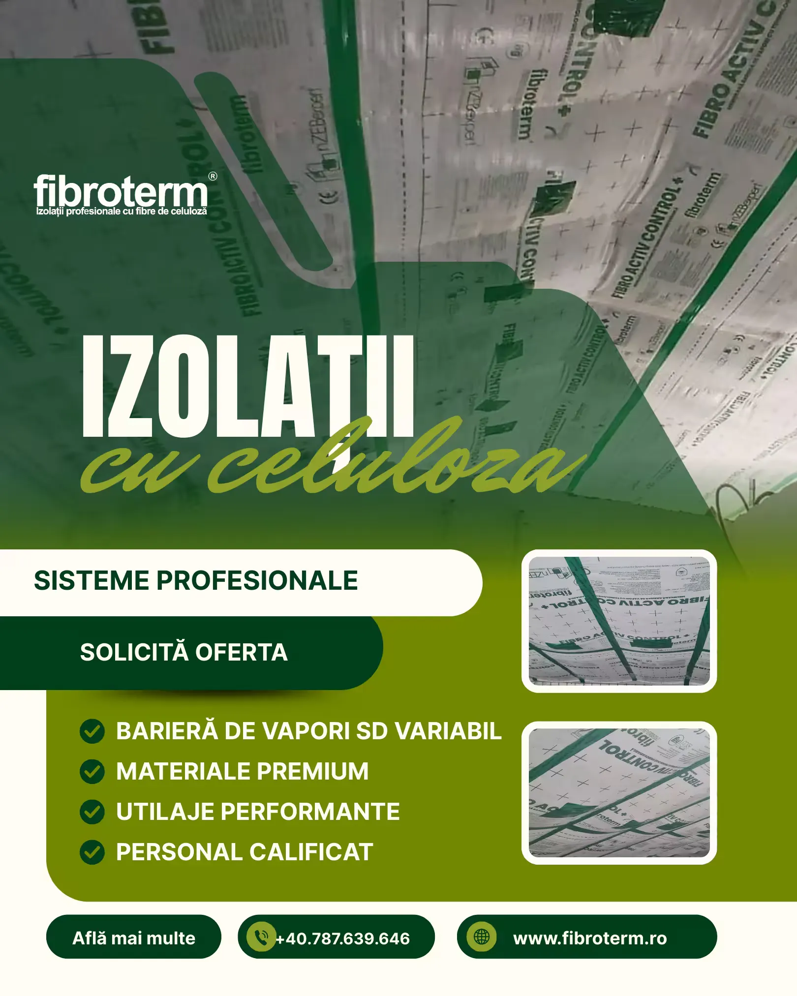 izolație mansardă celuloză