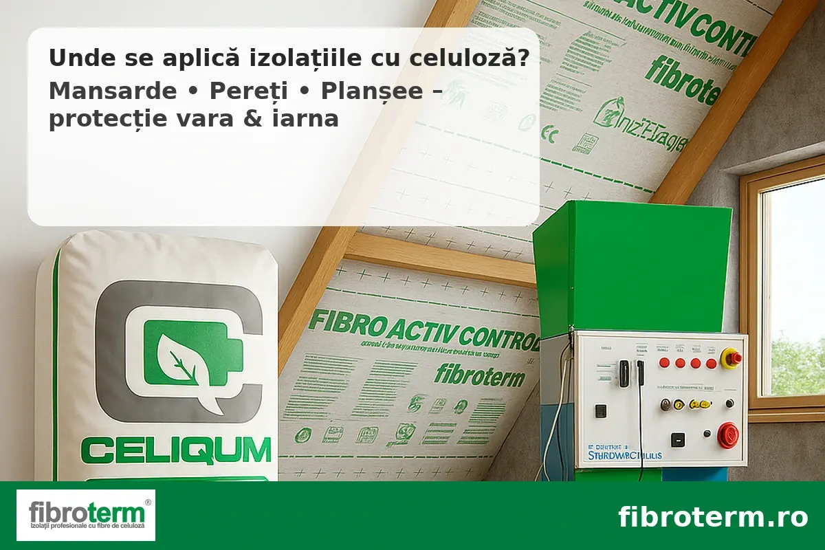 termoizolații cu celuloză