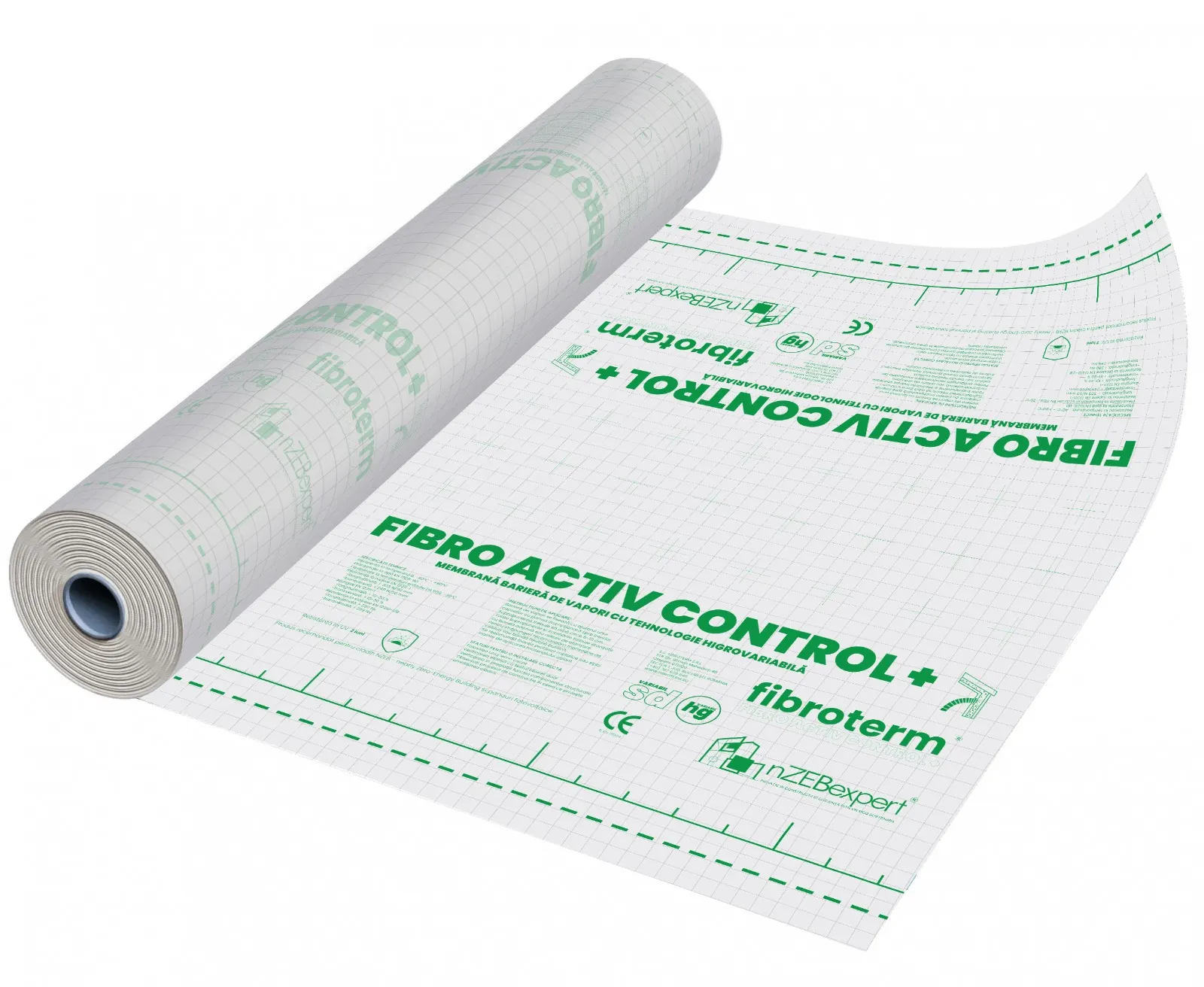Rolă de membrană Fibro Activ Control +, parțial desfășurată